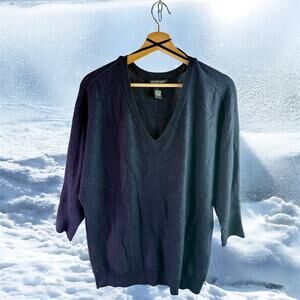 Paraphrase Women's Large Angora Rabbit Wool Blend Dolman Sleeve Sweater